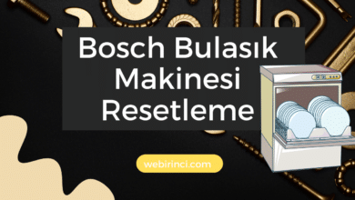 bosch bulaşık makinesi resetleme